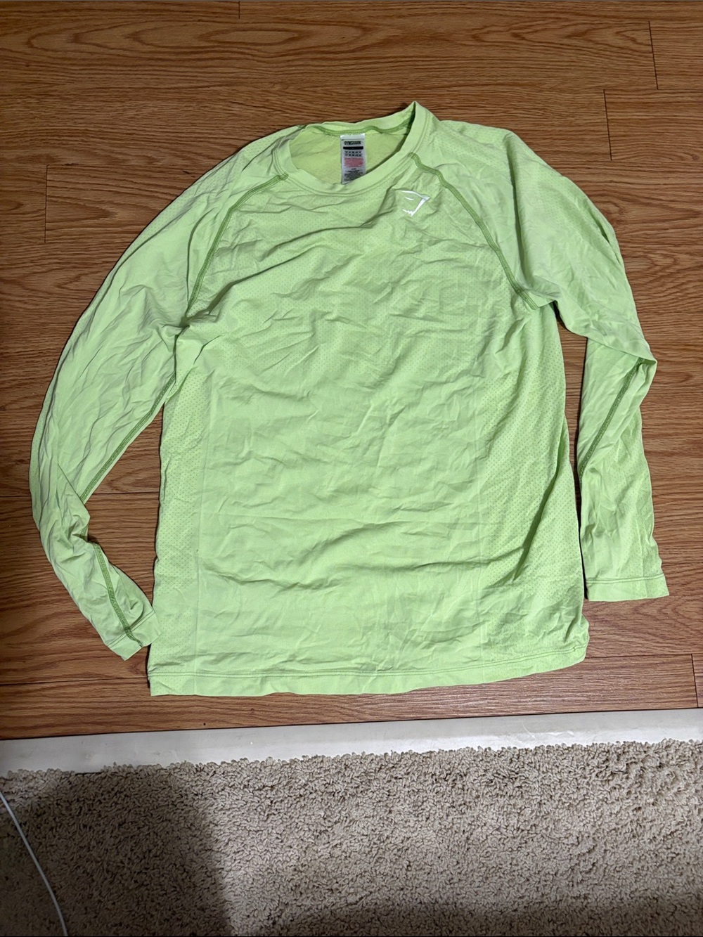 Men's Performance Long-Sleeve Shirt - Light Lime